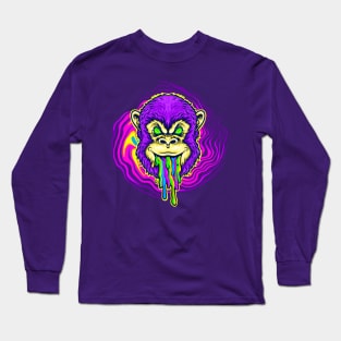 Rainbow Chimp Drool Long Sleeve T-Shirt